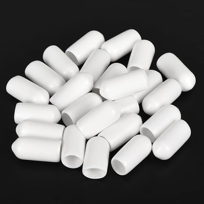 uxcell 20pcs Rubber End Caps 6.5mm ID Vinyl Round End Cap Cover Screw Thread - Image 4