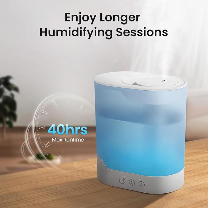 YOGIN Air Humidifier for Bedroom, 3L Top-Fill Cool Mist Humidifier & Essential - Image 9