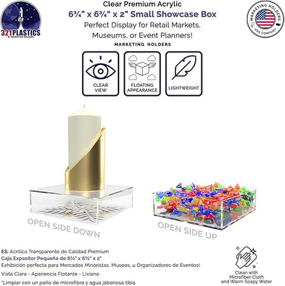 2 Pack Clear Acrylic Display Box - Image 2