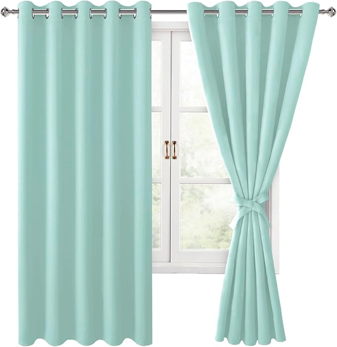 Hiasan Room Darkening Curtains for Bedroom, 60 x 72 Inches by Hiasan