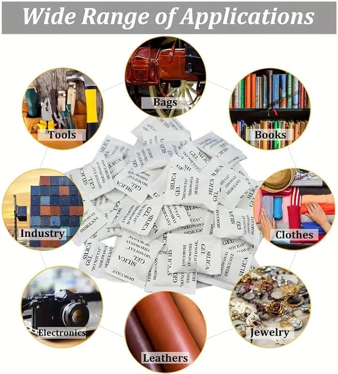 Boolavard Silica Gel Pouches for Room Kitchen Wardrobe Cupboard car Bedroom - Image 6