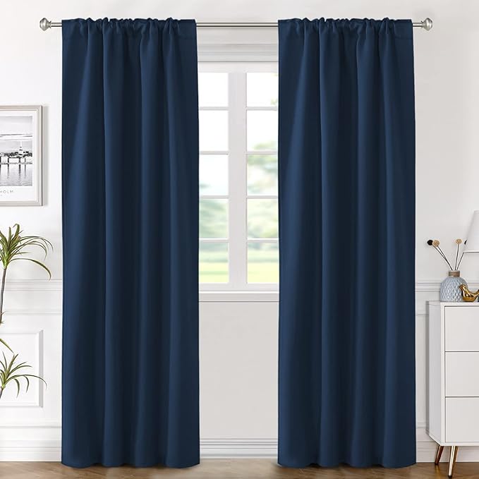 H.VERSAILTEX Blackout Curtains Thermal Insulated Window Treatment Panels Room - Image 2