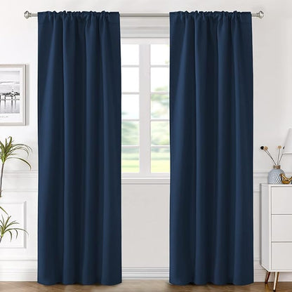 H.VERSAILTEX Blackout Curtains Thermal Insulated Window Treatment Panels Room - Image 2