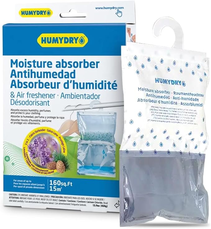 HUMYDRY Hanging Moisture Absorber Bags, Dehumidifiers by Humydrymoistureabsorbers
