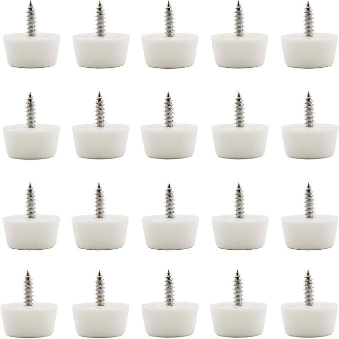 20PCS Round Furniture Pads, TTZEZE Heavy Duty Nail-on ABS Plastic Pad - Image 7