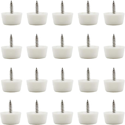 20PCS Round Furniture Pads, TTZEZE Heavy Duty Nail-on ABS Plastic Pad - Image 7