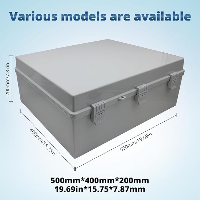 MAKERELE Large Outdoor Electrical Box Junction Plastic Waterproof Lockable IP67 - Image 4