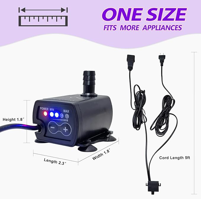 Automatic Small Sump Pump For Dehumidifier, 13FT Height Lift, 4 Level Flow - Image 6