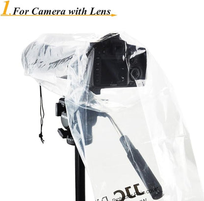 JJC 2 Types DSLR Camera Rain Cover Coat Sleeve Protector - Image 2