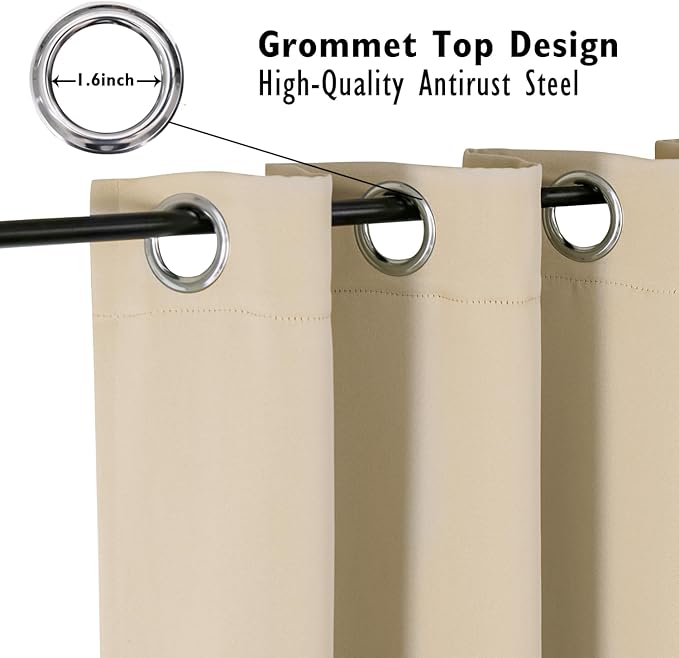 ChrisDowa Blackout Curtains 78 inches Long - Image 2