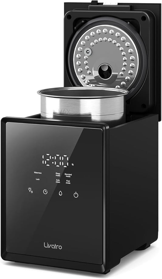 Stainless Steel Humidifier, 3L Warm Mist Humidifier, Easy Clean by Livatro