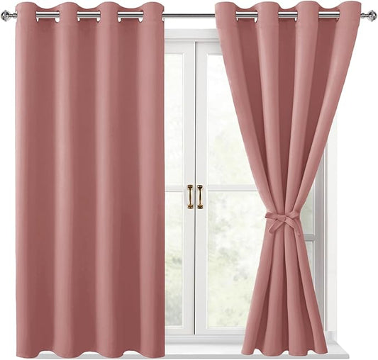 Hiasan Blackout Curtains for Bedroom, 52 x 54 Inches Long by Hiasan