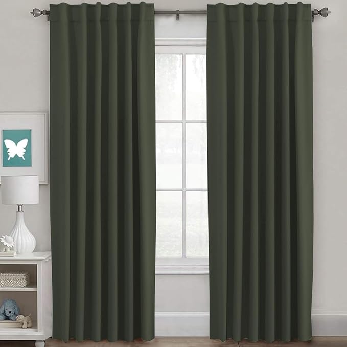 H.VERSAILTEX Blackout Curtains Thermal Insulated Window Treatment Panels Room by HVERSAILTEX