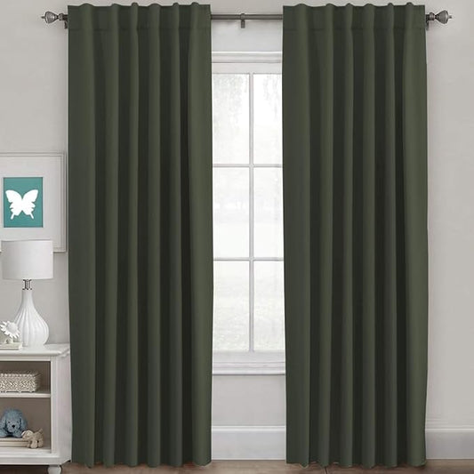 H.VERSAILTEX Blackout Curtains Thermal Insulated Window Treatment Panels Room by HVERSAILTEX