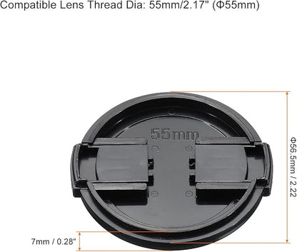 PATIKIL Camera Lens Cap, 2 Pack Sides Pinch Front Lens Cover - Image 2