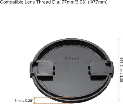 PATIKIL Camera Lens Cap, 2 Pack Sides Pinch Front Lens Cover - Image 2