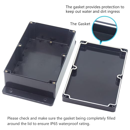 Junction Box, Zulkit Project Box Waterproof Dustproof IP65 ABS Universal - Image 4