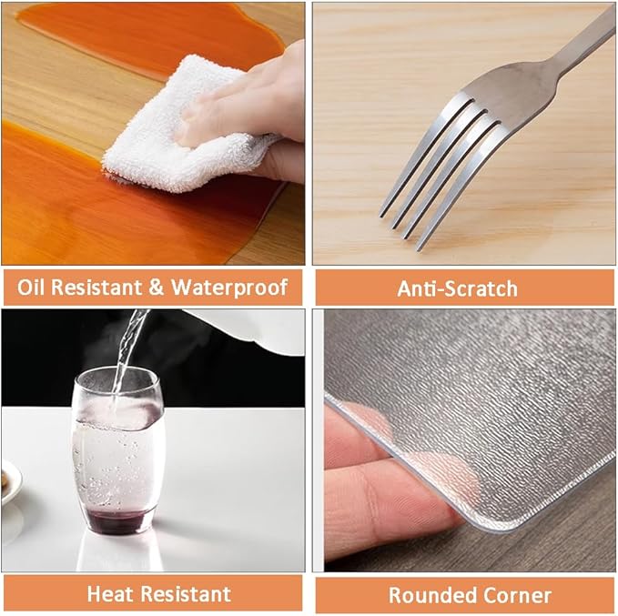 Clear PVC Tablecloth Rectangle - Image 6