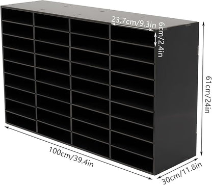 Literature Organizers 24/36Slots Mail Sorter Compartment Files Rack File - Image 2