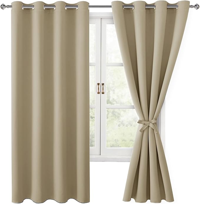 Hiasan Blackout Curtains for Bedroom, 52 x 63 Inches Length - Image 9