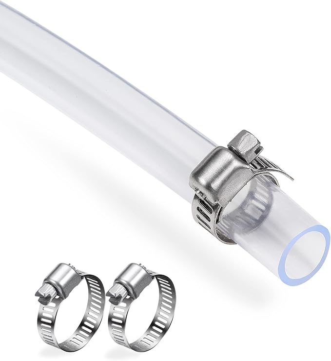 DAVCO 3/8" ID - 10 ft Clear Vinyl Tubing, Low Pressure Flexible PVC Tube by DAVCO