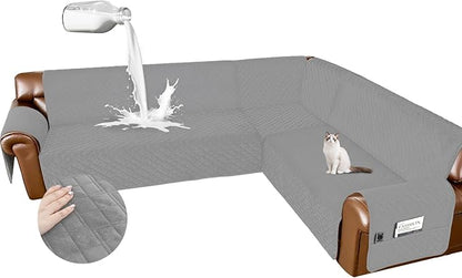 Arfntevss Waterproof Sectional Couch Covers L Shape Washable Velvet Sofa Cover by Arfntevss