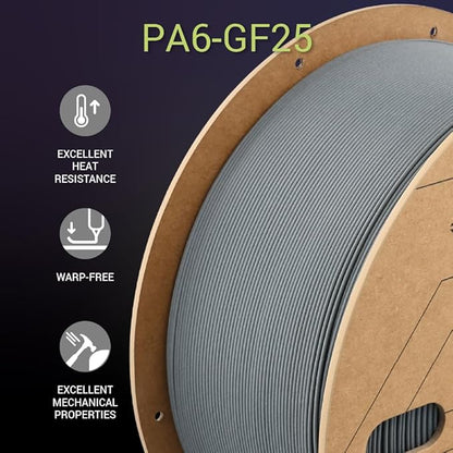 Polymaker Fiberon PA6-GF Glass Fiber Nylon Filament 1.75mm Grey 3kg, Fiberon - Image 7