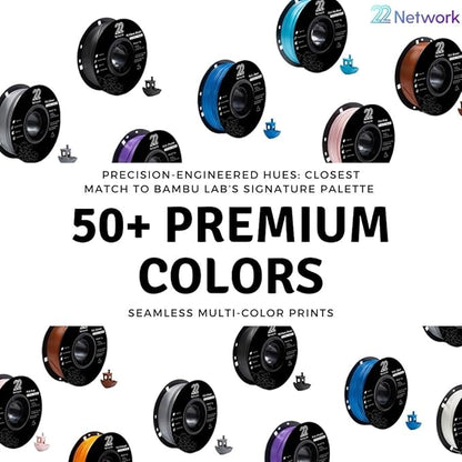 22 Network PLA 3D Printer Filament 1.75mm, 1kg Spool, Dimensional Accuracy - Image 2