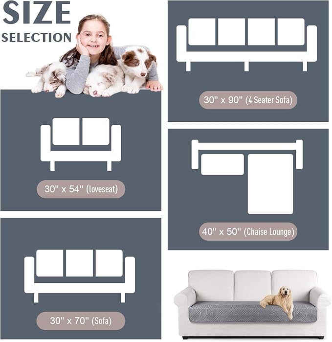 TAOCOCO 100% Waterproof Couch Cushion Cover Reversible Sofa Seat Cover - Image 6