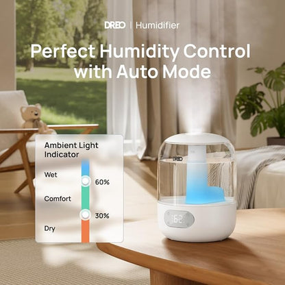 DREO Humidifiers for Bedroom, Cool Mist 3L Humidifiers - Image 2