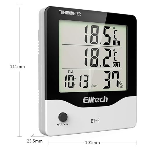 Elitech BT-3 Digital Hygrometer Thermometer Temperature and Humidity Monitor - Image 3