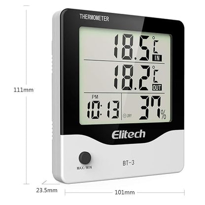 Elitech BT-3 Digital Hygrometer Thermometer Temperature and Humidity Monitor - Image 3