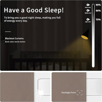 Easy-Going Blackout Curtains for Bedroom, Solid Thermal Insulated Grommet and - Image 2