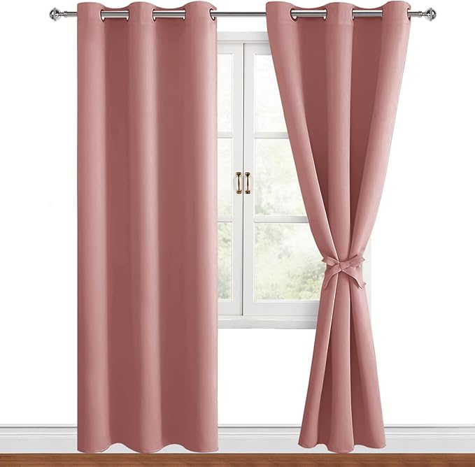 Hiasan Blackout Curtains for Bedroom, 42 x 84 Inches Long by Hiasan