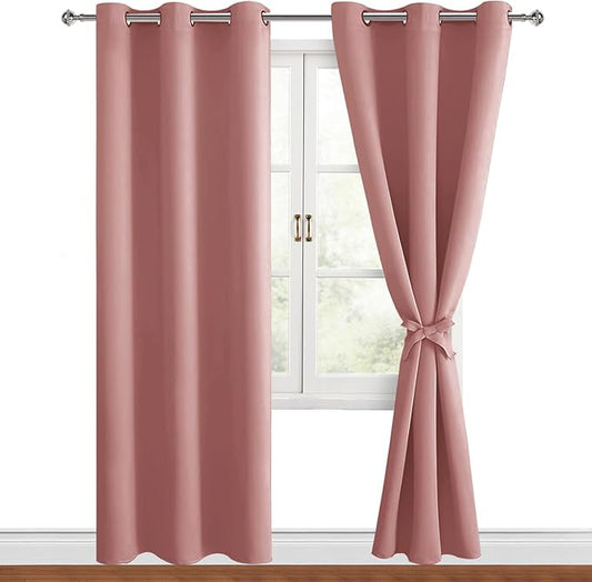 Hiasan Blackout Curtains for Bedroom, 42 x 84 Inches Long by Hiasan