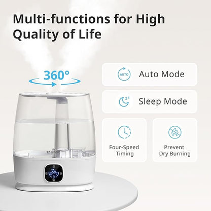Humidifiers for Bedroom Home, 6L Cool and Warm Mist Air Humidifier for Large - Image 6