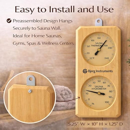 Sauna Thermometer and Hygrometer - Image 7