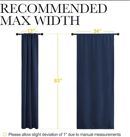 NICETOWN Bedroom Curtains Blackout Draperies, Home Decorations Thermal - Image 7