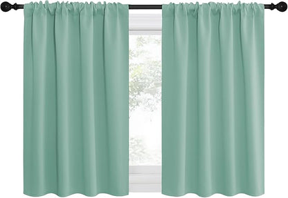 NICETOWN 2 Panels Blackout Curtains, Rod Pocket Thermal Insulated Drapes by NICETOWN