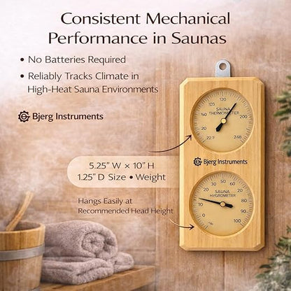 Sauna Thermometer and Hygrometer - Image 5
