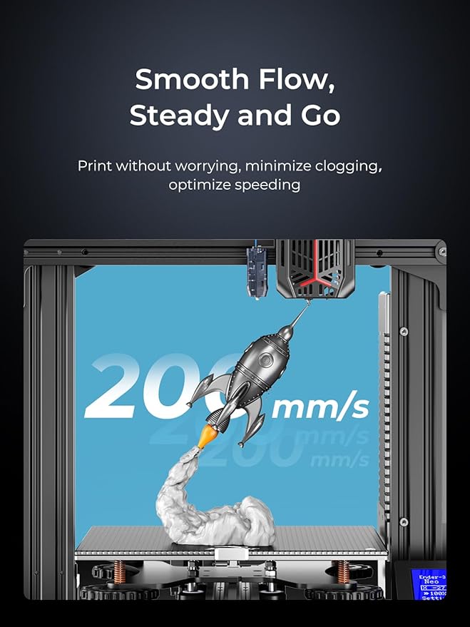 Creality PLA 3D Printer Filament, PLA Filament 1.75mm, 1.0kg Spool, Enhanced - Image 3