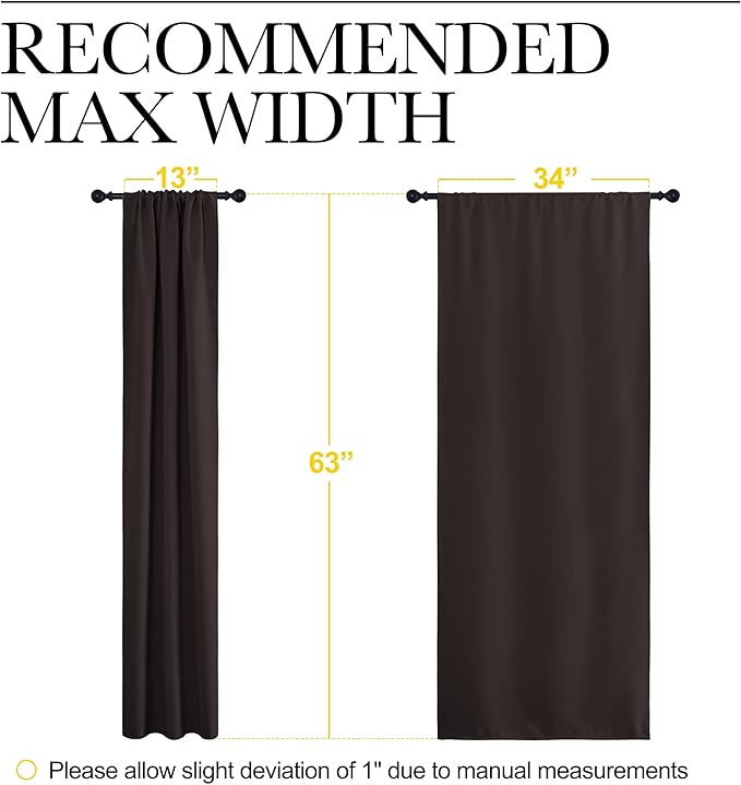 NICETOWN Bedroom Curtains Thermal Insulated, Noise Reducing Curtains & Drapes - Image 7