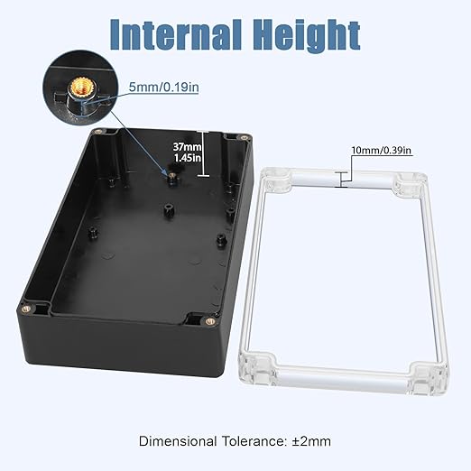 LeMotech Junction Box with Clear Cover IP65 Waterproof Project Box Dustproof - Image 3