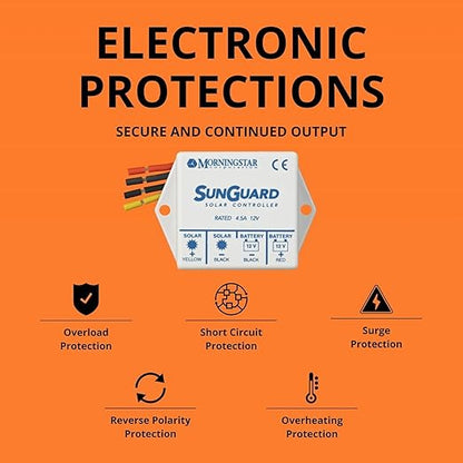 Morningstar Sunguard 4.5A PWM Solar Charge Controller - Image 4