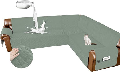 Arfntevss Waterproof Sectional Couch Covers L Shape Washable Velvet Sofa Cover by Arfntevss