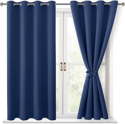 Hiasan Blackout Curtains for Bedroom, 52 x 54 Inches Long by Hiasan