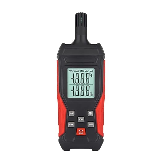 HFS Temperature & Humidity Meter Detector Digital Hygrometer Handheld by HFS