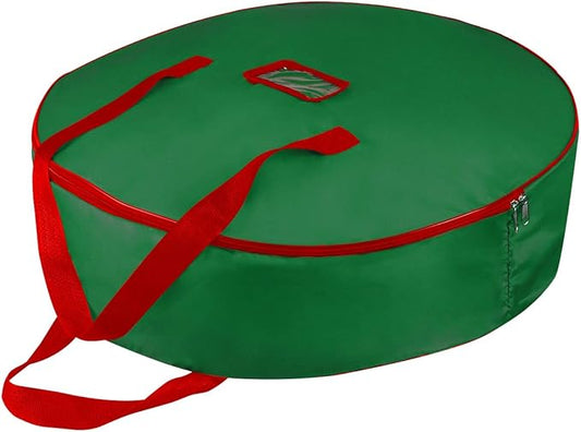 30" Christmas Wreath Storage Container Bag by TQS