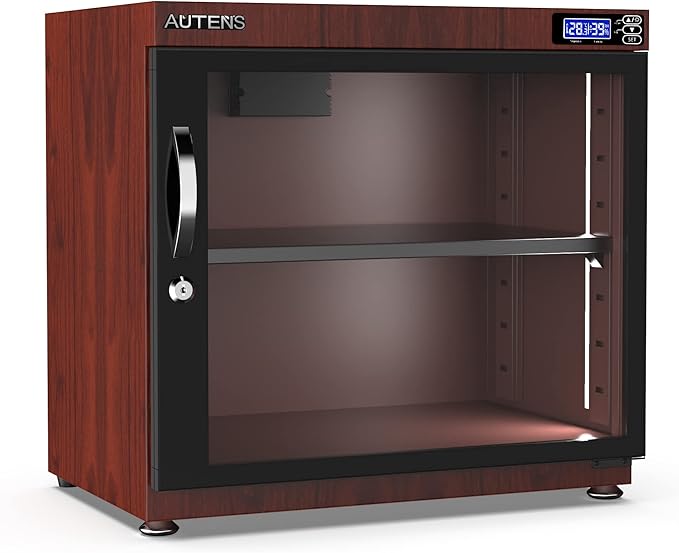 AUTENS 80L Dehumidifying Dry Cabinet Box, Wood grain Design Digital Control - Image 7