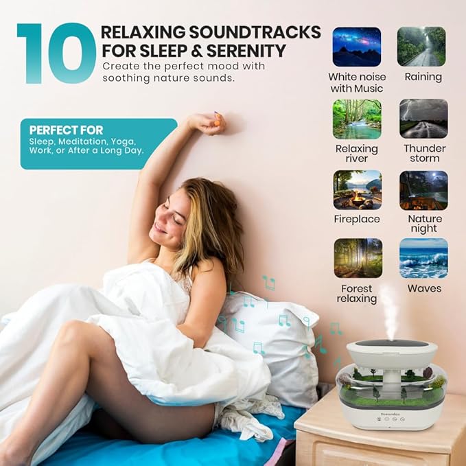 Dreamlax Rain Humidifiers for Bedroom – Cool Mist Essential Oil Diffuser - Image 5